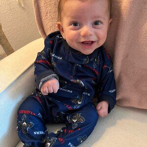 Florida Panthers Baby onesie footie Pajamas